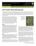 2011 Washita Battlefield NHS Exotic Plant Monitoring